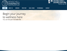 Tablet Screenshot of henschellchiro.com